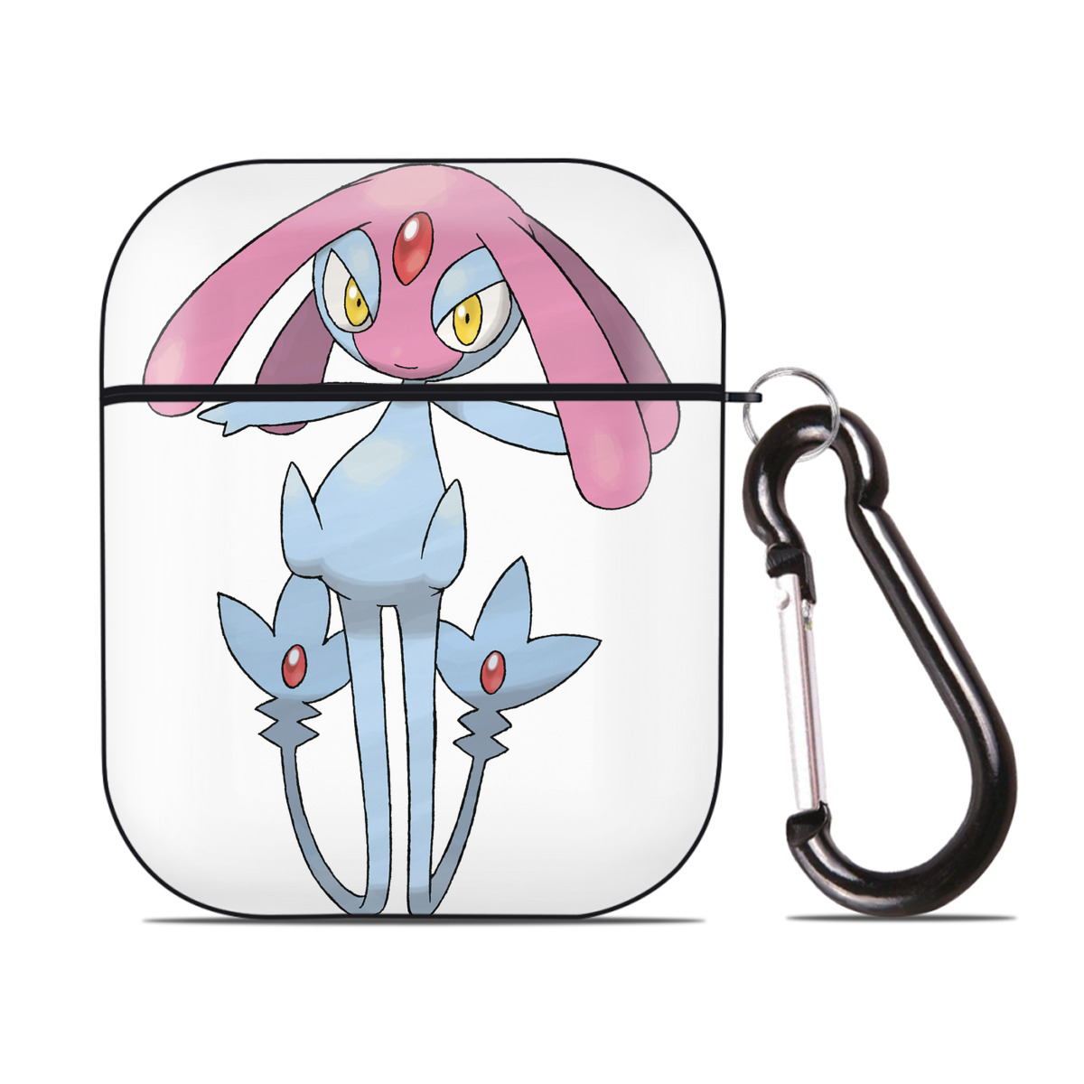 （画像用） ポケットモンスター Pokémon AirPods 第2世代保護ケース ハードシェル ブラック 耐衝撃・防指紋・カラビナ付き