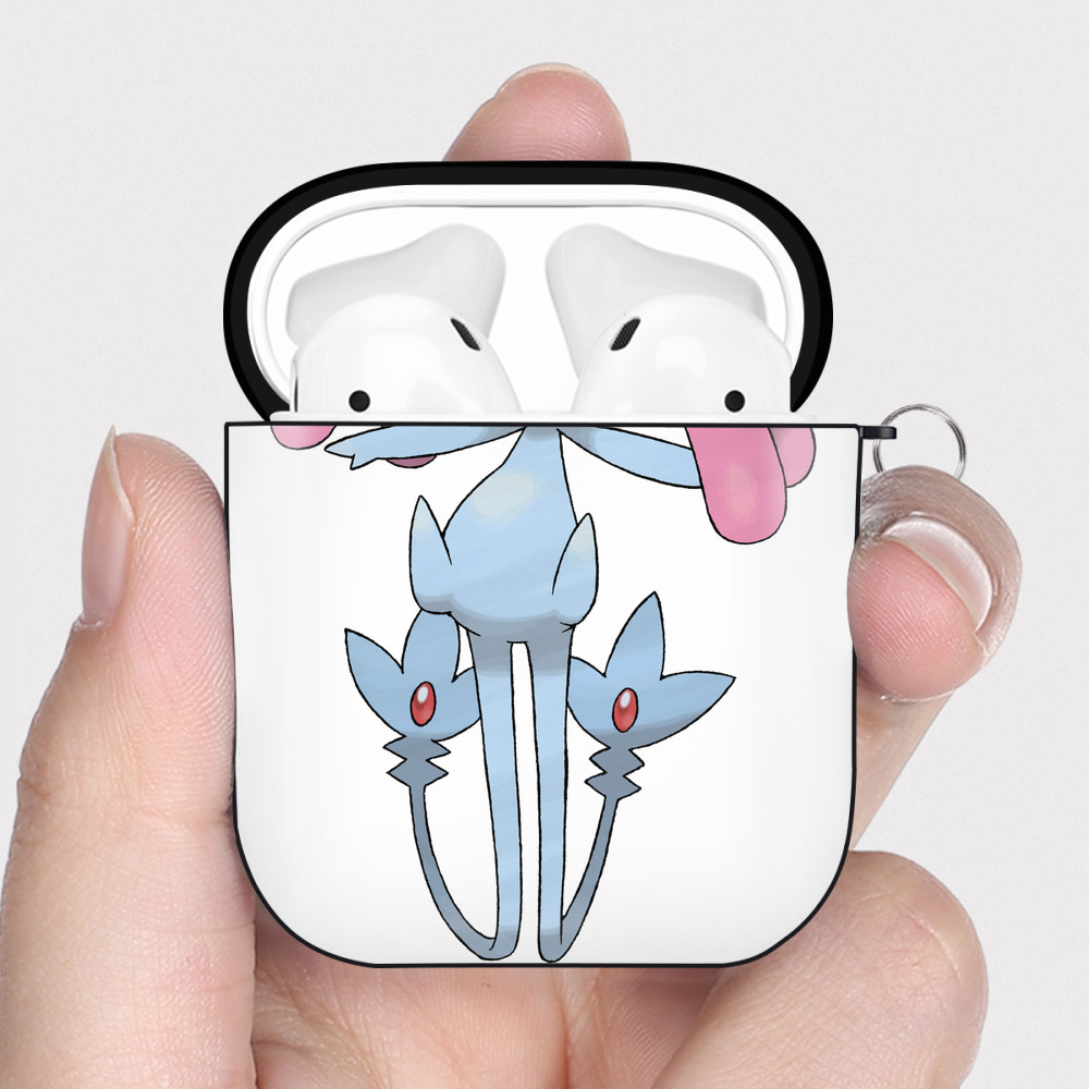（画像用） ポケットモンスター Pokémon AirPods 第2世代保護ケース ハードシェル ブラック 耐衝撃・防指紋・カラビナ付き
