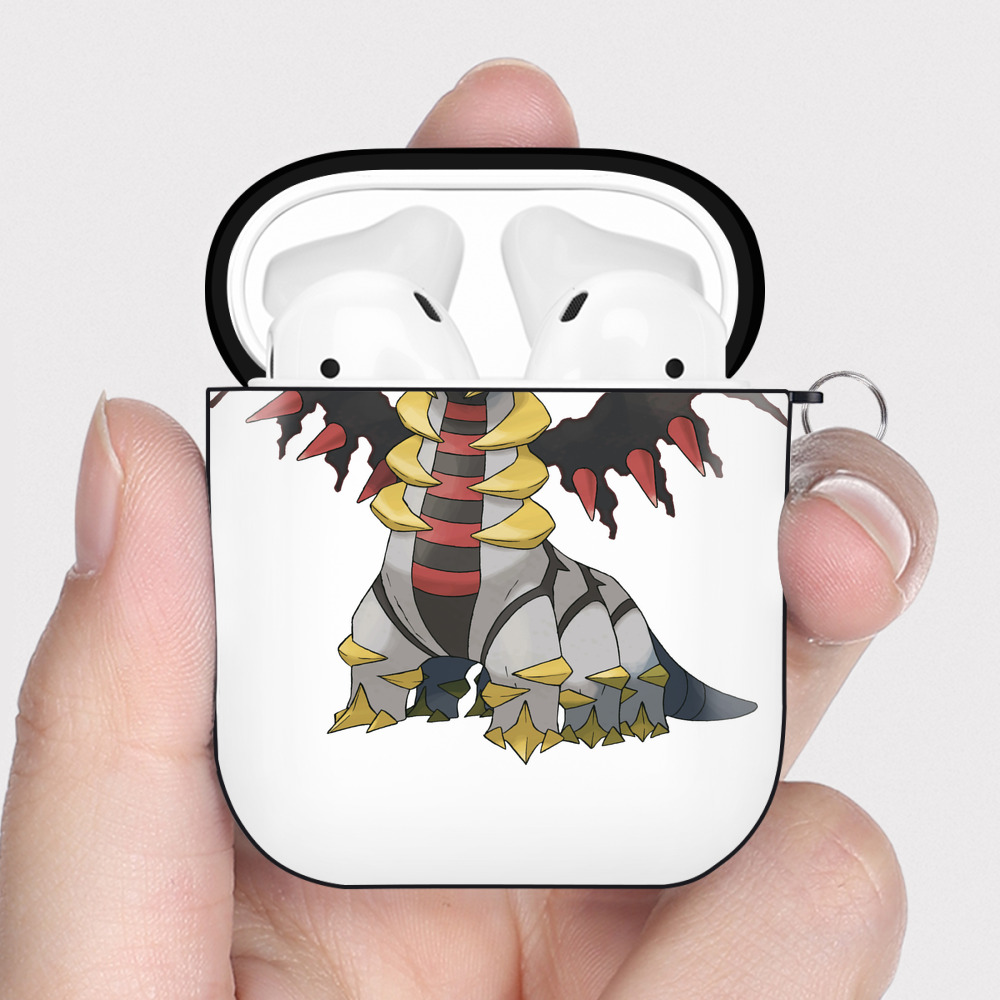 （画像用） ポケットモンスター Pokémon AirPods 第2世代保護ケース ハードシェル ブラック 耐衝撃・防指紋・カラビナ付き