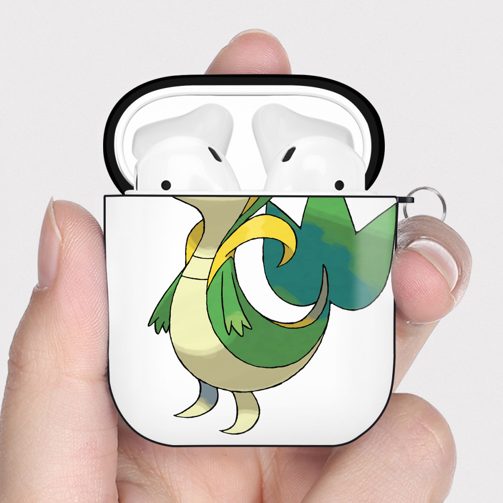 （画像用） ポケットモンスター Pokémon AirPods 第2世代保護ケース ハードシェル ブラック 耐衝撃・防指紋・カラビナ付き