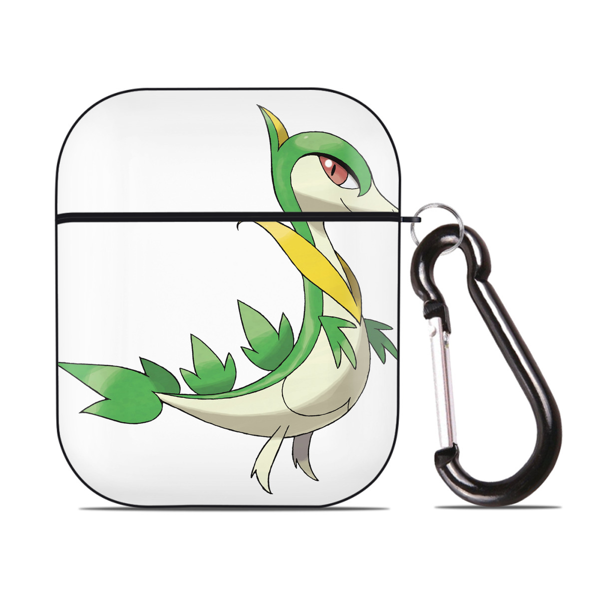 （画像用） ポケットモンスター Pokémon AirPods 第2世代保護ケース ハードシェル ブラック 耐衝撃・防指紋・カラビナ付き