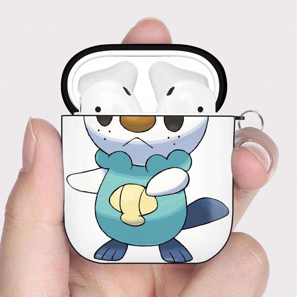 （画像用） ポケットモンスター Pokémon AirPods 第2世代保護ケース ハードシェル ブラック 耐衝撃・防指紋・カラビナ付き