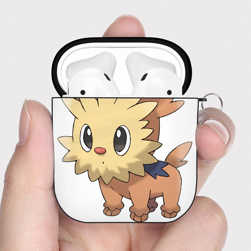 （画像用） ポケットモンスター Pokémon AirPods 第2世代保護ケース ハードシェル ブラック 耐衝撃・防指紋・カラビナ付き