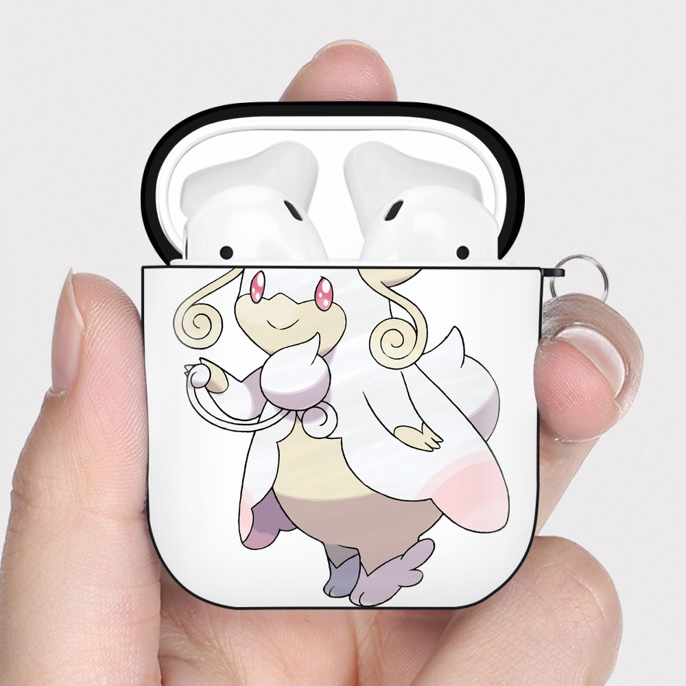 （画像用） ポケットモンスター Pokémon AirPods 第2世代保護ケース ハードシェル ブラック 耐衝撃・防指紋・カラビナ付き
