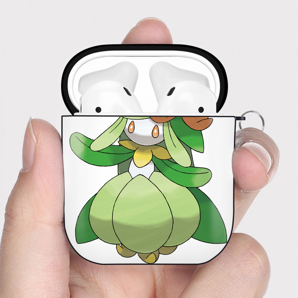 （画像用） ポケットモンスター Pokémon AirPods 第2世代保護ケース ハードシェル ブラック 耐衝撃・防指紋・カラビナ付き