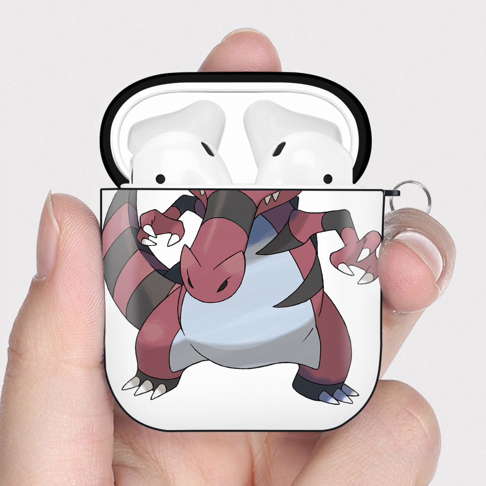 （画像用） ポケットモンスター Pokémon AirPods 第2世代保護ケース ハードシェル ブラック 耐衝撃・防指紋・カラビナ付き