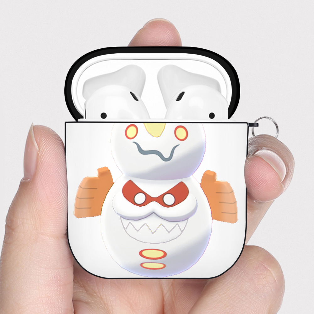 （画像用） ポケットモンスター Pokémon AirPods 第2世代保護ケース ハードシェル ブラック 耐衝撃・防指紋・カラビナ付き