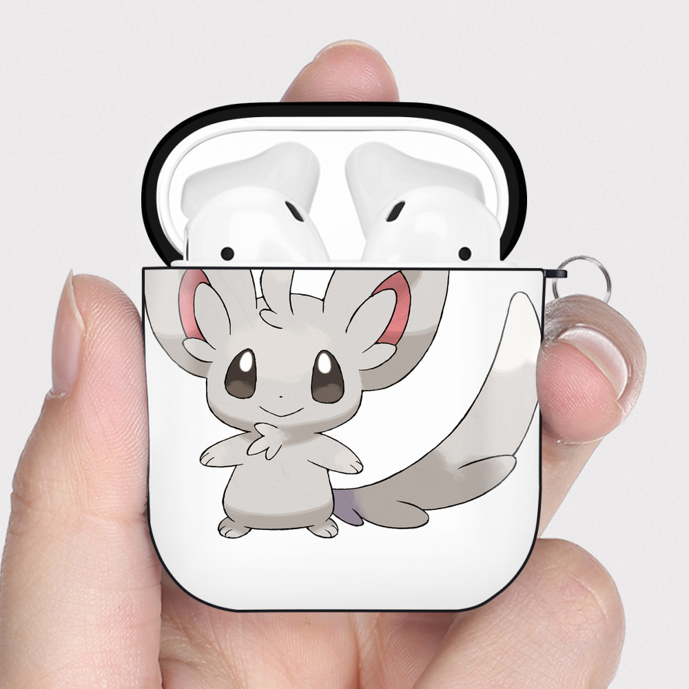 （画像用） ポケットモンスター Pokémon AirPods 第2世代保護ケース ハードシェル ブラック 耐衝撃・防指紋・カラビナ付き