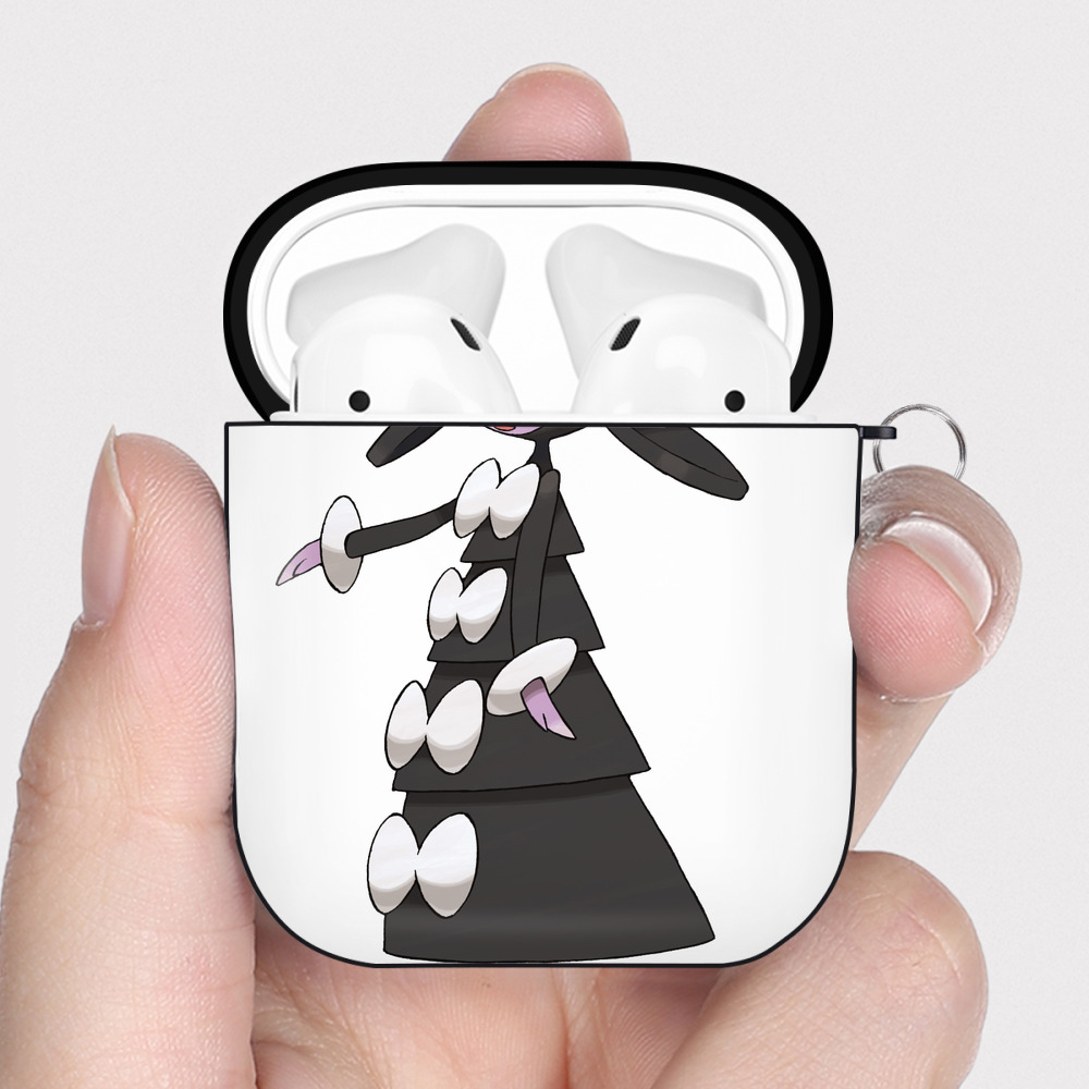 （画像用） ポケットモンスター Pokémon AirPods 第2世代保護ケース ハードシェル ブラック 耐衝撃・防指紋・カラビナ付き