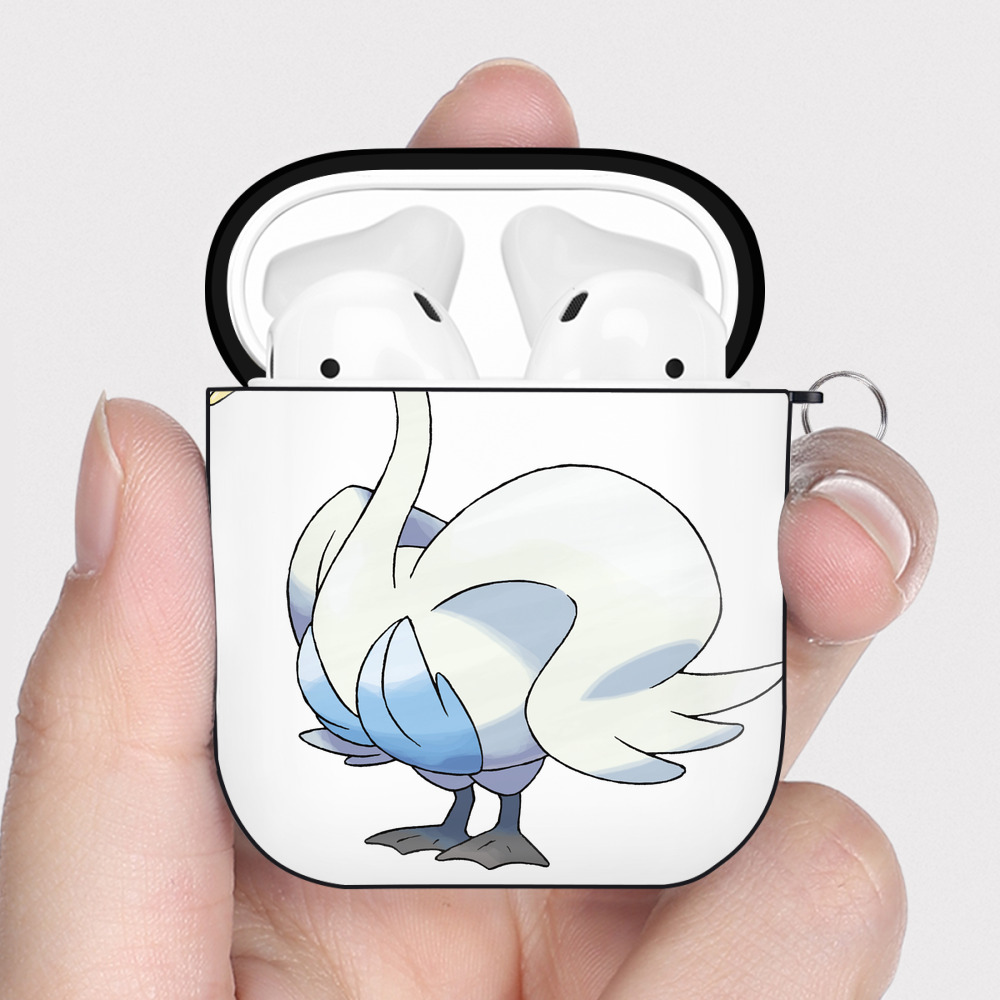 （画像用） ポケットモンスター Pokémon AirPods 第2世代保護ケース ハードシェル ブラック 耐衝撃・防指紋・カラビナ付き
