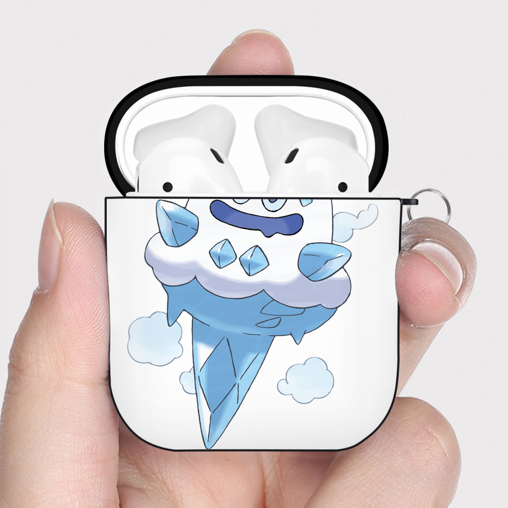 （画像用） ポケットモンスター Pokémon AirPods 第2世代保護ケース ハードシェル ブラック 耐衝撃・防指紋・カラビナ付き