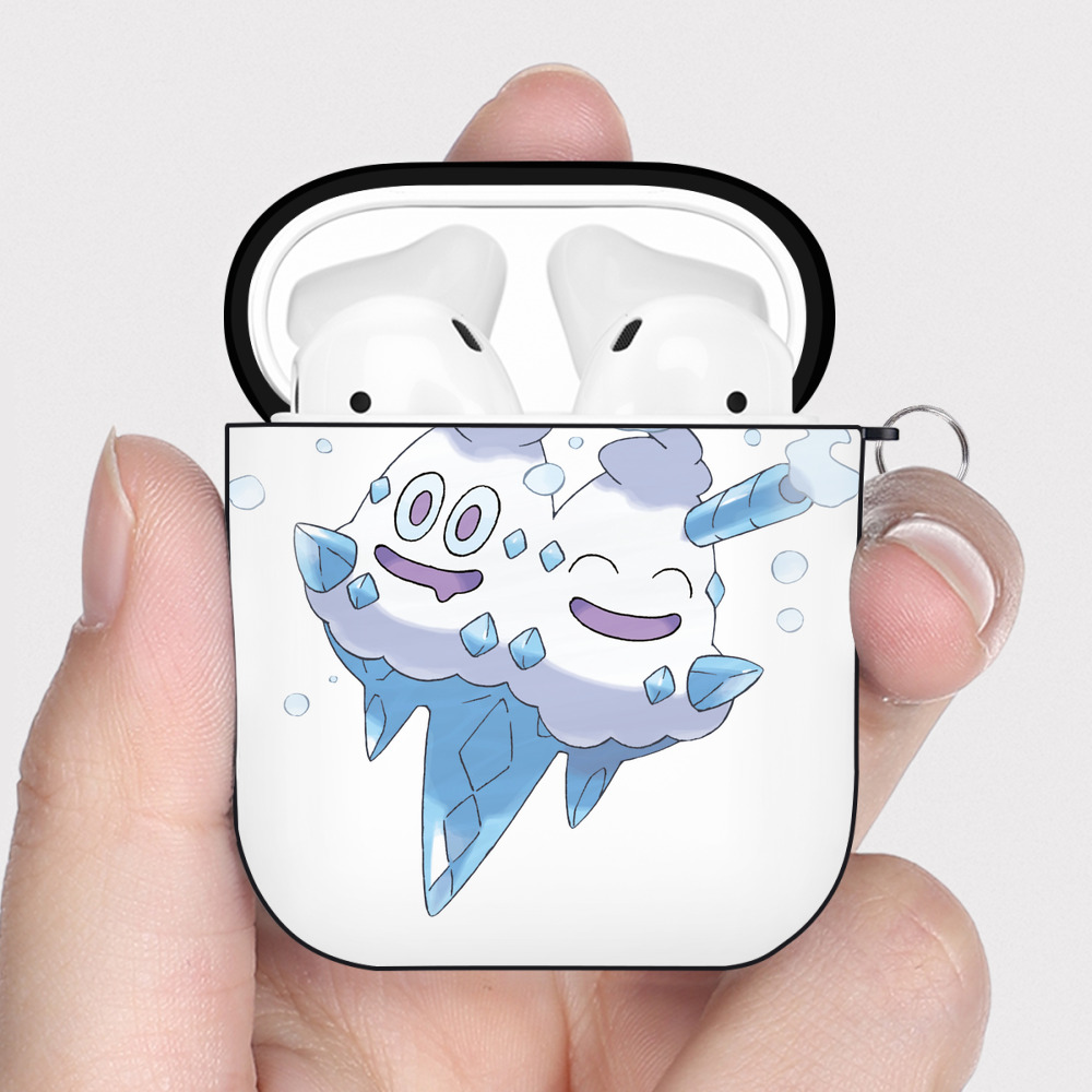 （画像用） ポケットモンスター Pokémon AirPods 第2世代保護ケース ハードシェル ブラック 耐衝撃・防指紋・カラビナ付き