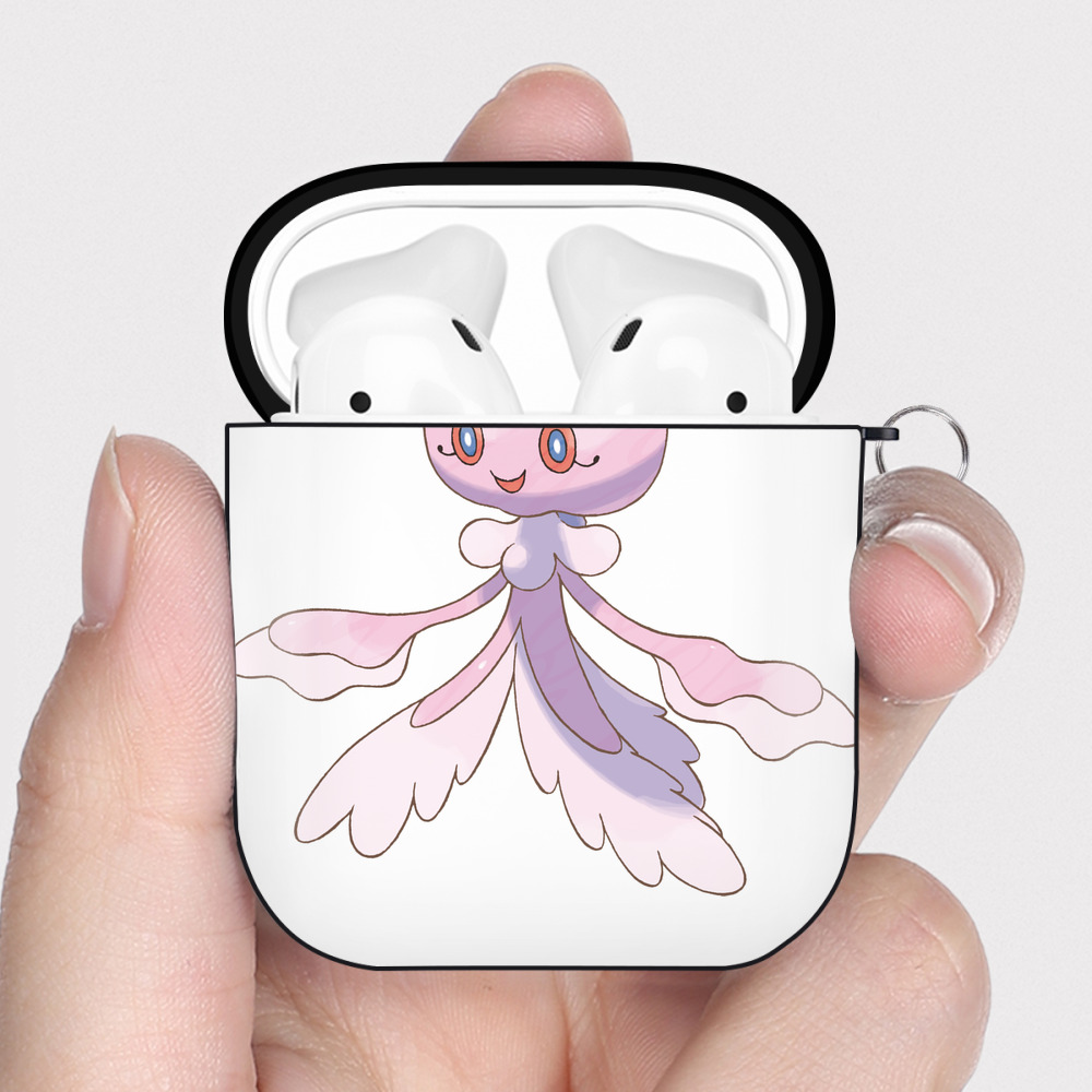 （画像用） ポケットモンスター Pokémon AirPods 第2世代保護ケース ハードシェル ブラック 耐衝撃・防指紋・カラビナ付き