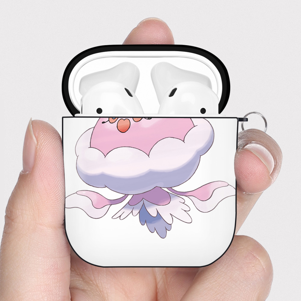 （画像用） ポケットモンスター Pokémon AirPods 第2世代保護ケース ハードシェル ブラック 耐衝撃・防指紋・カラビナ付き