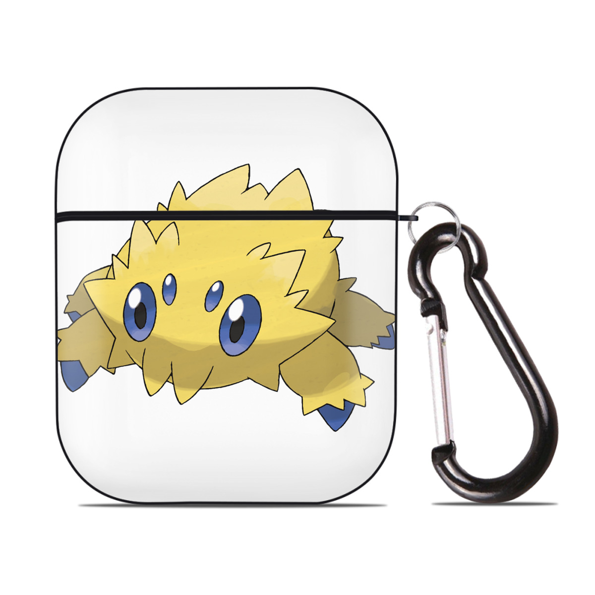 （画像用） ポケットモンスター Pokémon AirPods 第2世代保護ケース ハードシェル ブラック 耐衝撃・防指紋・カラビナ付き