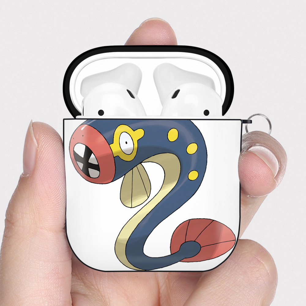 （画像用） ポケットモンスター Pokémon AirPods 第2世代保護ケース ハードシェル ブラック 耐衝撃・防指紋・カラビナ付き