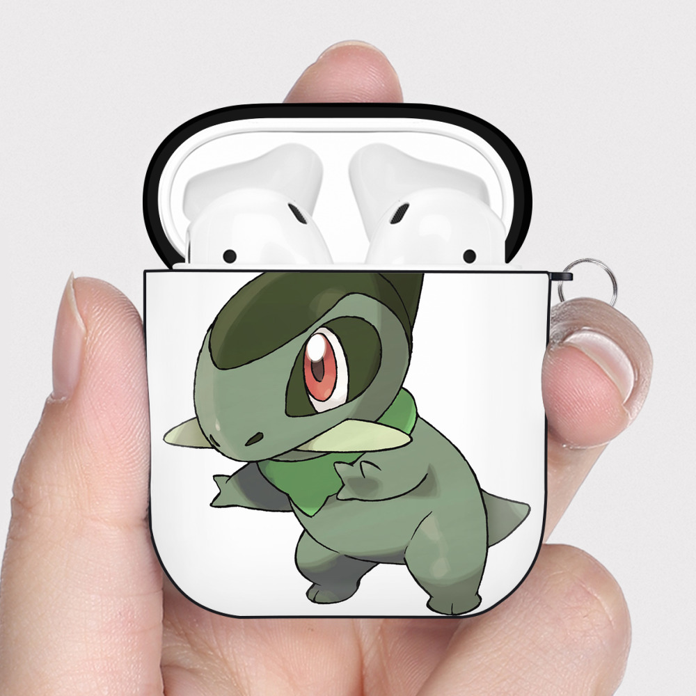 （画像用） ポケットモンスター Pokémon AirPods 第2世代保護ケース ハードシェル ブラック 耐衝撃・防指紋・カラビナ付き