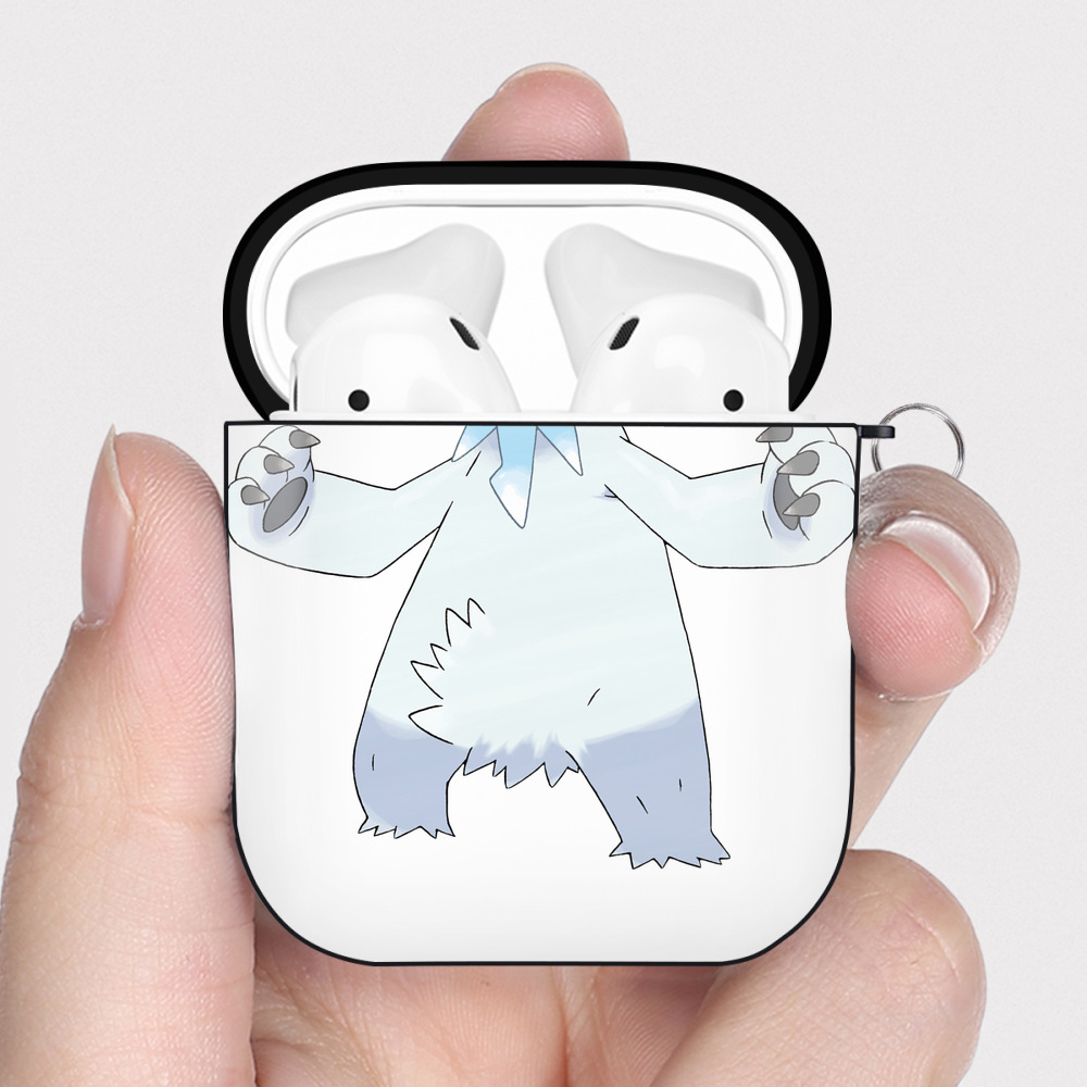 （画像用） ポケットモンスター Pokémon AirPods 第2世代保護ケース ハードシェル ブラック 耐衝撃・防指紋・カラビナ付き