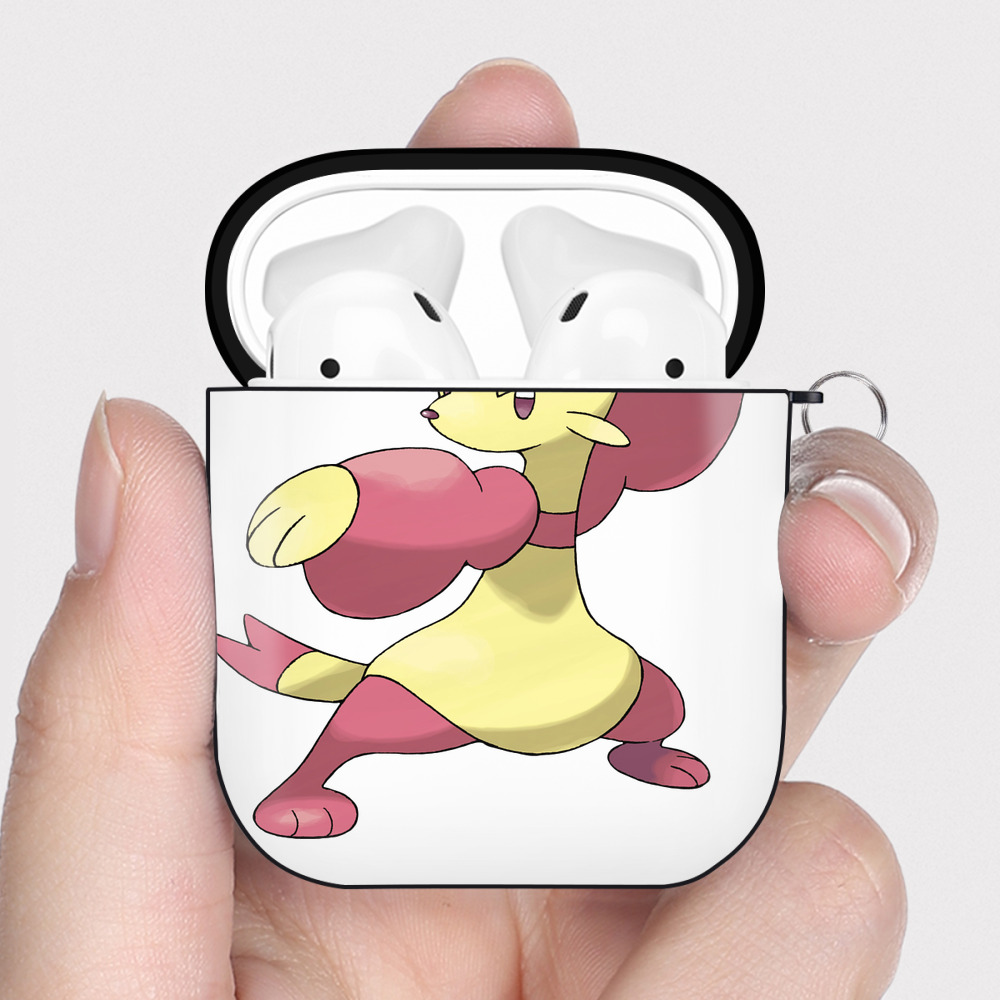 （画像用） ポケットモンスター Pokémon AirPods 第2世代保護ケース ハードシェル ブラック 耐衝撃・防指紋・カラビナ付き