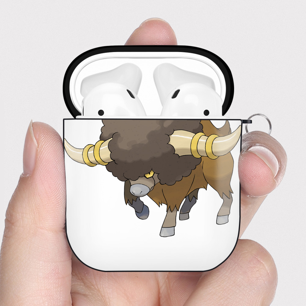 （画像用） ポケットモンスター Pokémon AirPods 第2世代保護ケース ハードシェル ブラック 耐衝撃・防指紋・カラビナ付き