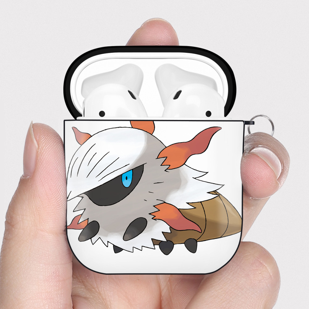 （画像用） ポケットモンスター Pokémon AirPods 第2世代保護ケース ハードシェル ブラック 耐衝撃・防指紋・カラビナ付き