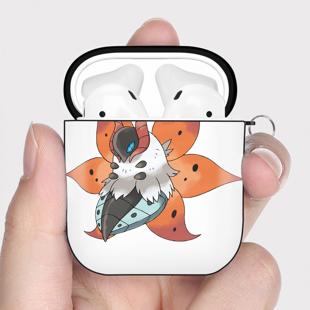 （画像用） ポケットモンスター Pokémon AirPods 第2世代保護ケース ハードシェル ブラック 耐衝撃・防指紋・カラビナ付き
