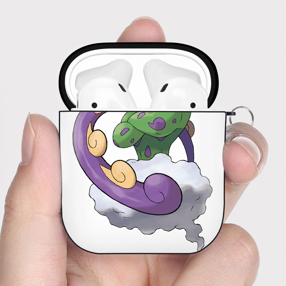（画像用） ポケットモンスター Pokémon AirPods 第2世代保護ケース ハードシェル ブラック 耐衝撃・防指紋・カラビナ付き