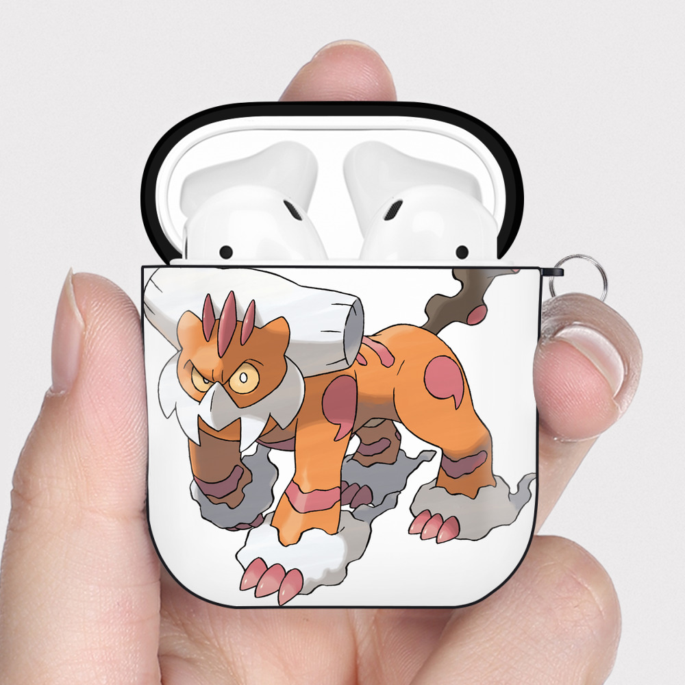 （画像用） ポケットモンスター Pokémon AirPods 第2世代保護ケース ハードシェル ブラック 耐衝撃・防指紋・カラビナ付き