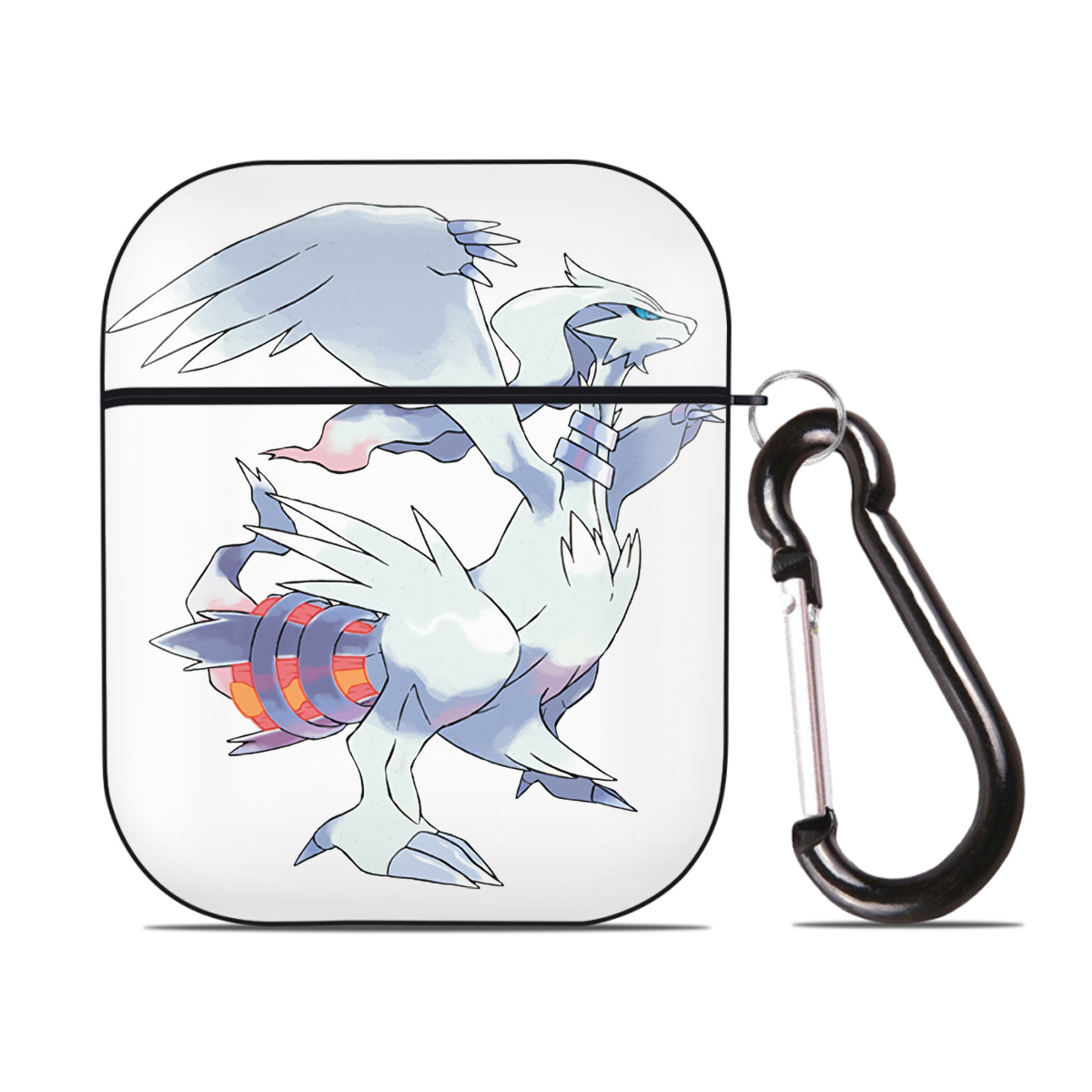 （画像用） ポケットモンスター Pokémon AirPods 第2世代保護ケース ハードシェル ブラック 耐衝撃・防指紋・カラビナ付き