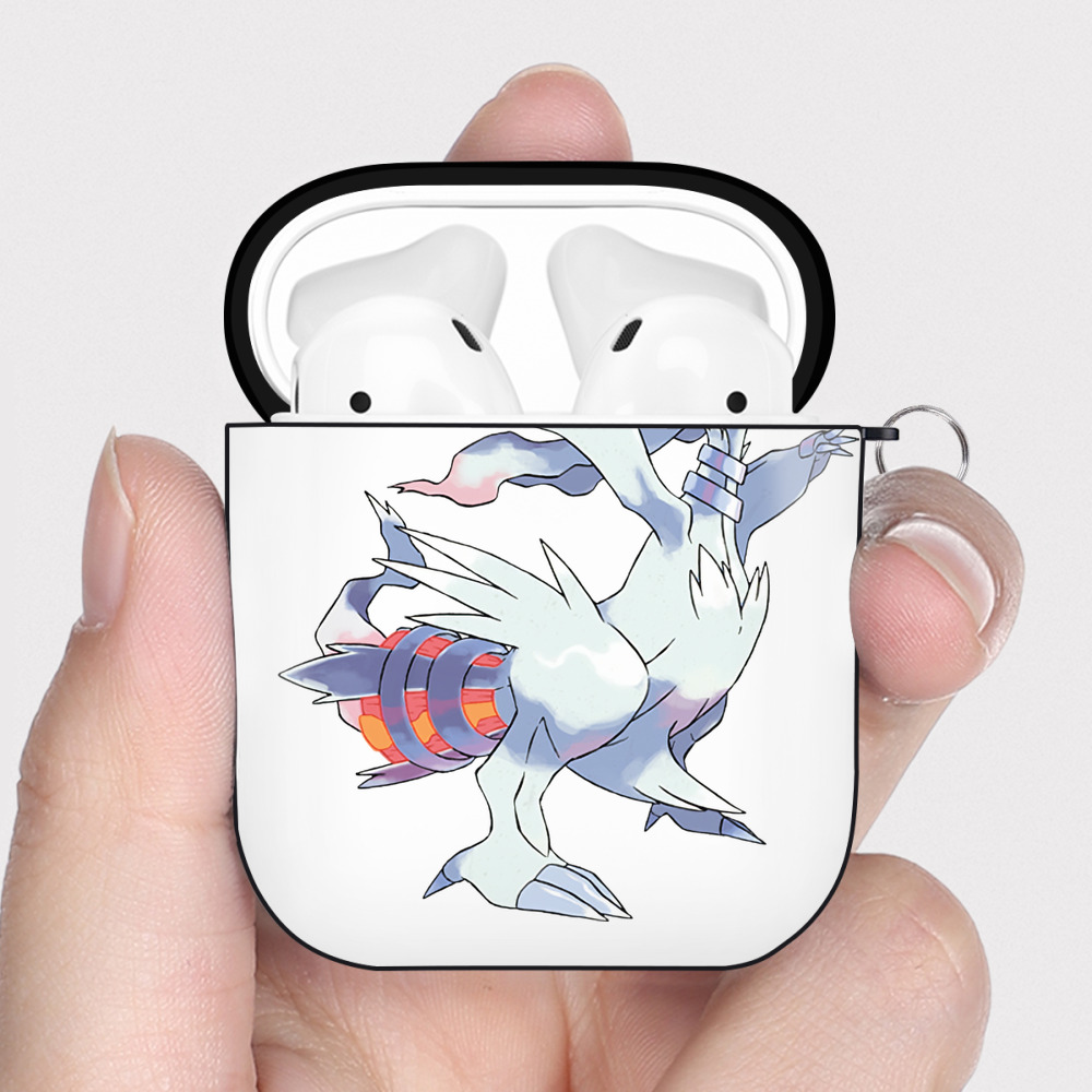（画像用） ポケットモンスター Pokémon AirPods 第2世代保護ケース ハードシェル ブラック 耐衝撃・防指紋・カラビナ付き