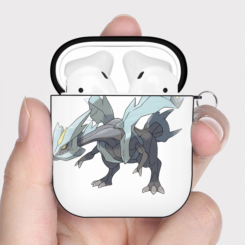 （画像用） ポケットモンスター Pokémon AirPods 第2世代保護ケース ハードシェル ブラック 耐衝撃・防指紋・カラビナ付き