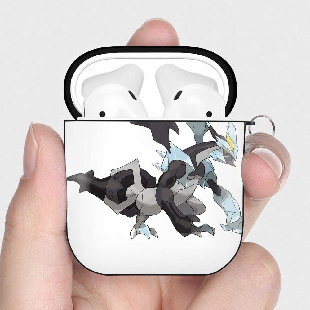 （画像用） ポケットモンスター Pokémon AirPods 第2世代保護ケース ハードシェル ブラック 耐衝撃・防指紋・カラビナ付き