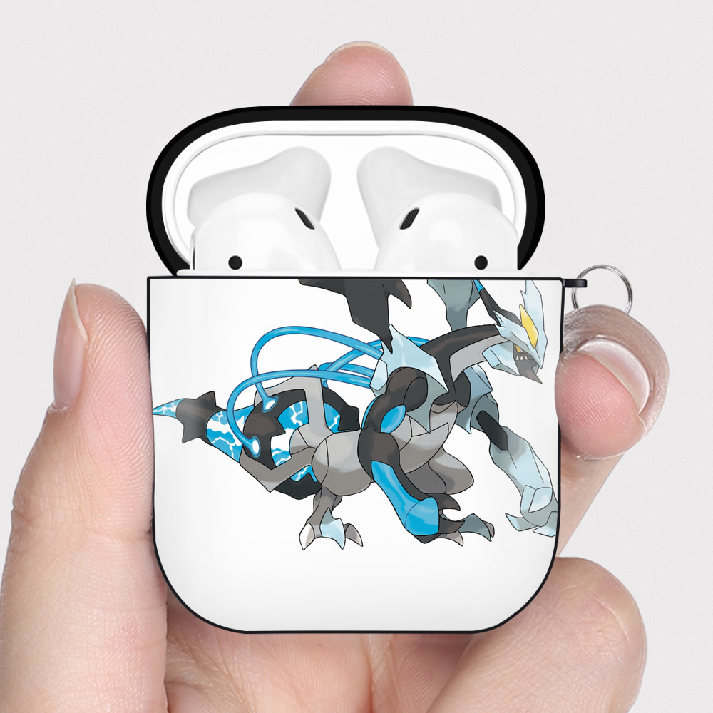 （画像用） ポケットモンスター Pokémon AirPods 第2世代保護ケース ハードシェル ブラック 耐衝撃・防指紋・カラビナ付き