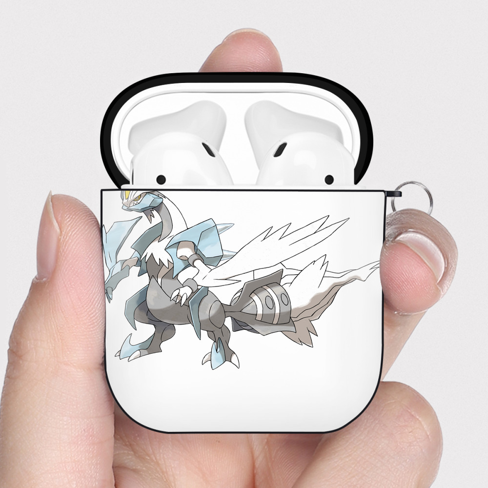 （画像用） ポケットモンスター Pokémon AirPods 第2世代保護ケース ハードシェル ブラック 耐衝撃・防指紋・カラビナ付き