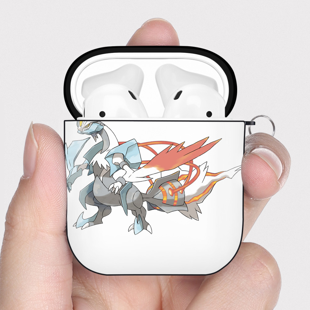 （画像用） ポケットモンスター Pokémon AirPods 第2世代保護ケース ハードシェル ブラック 耐衝撃・防指紋・カラビナ付き