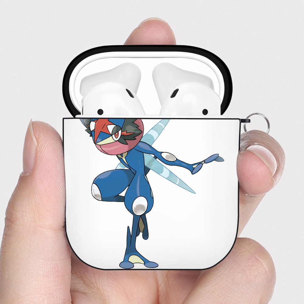 （画像用） ポケットモンスター Pokémon AirPods 第2世代保護ケース ハードシェル ブラック 耐衝撃・防指紋・カラビナ付き