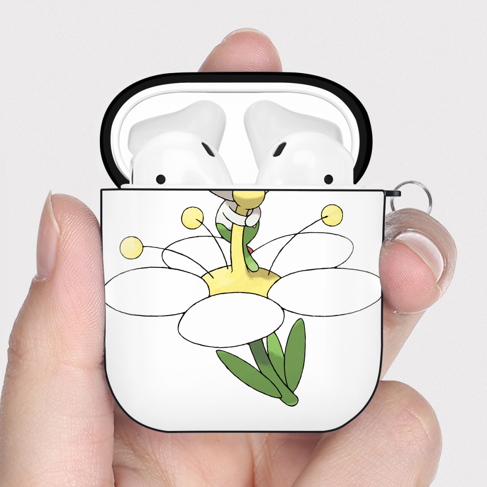 （画像用） ポケットモンスター Pokémon AirPods 第2世代保護ケース ハードシェル ブラック 耐衝撃・防指紋・カラビナ付き