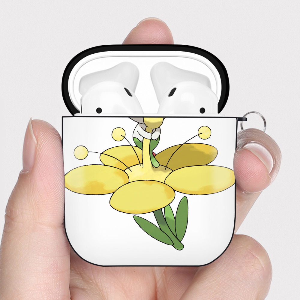 （画像用） ポケットモンスター Pokémon AirPods 第2世代保護ケース ハードシェル ブラック 耐衝撃・防指紋・カラビナ付き