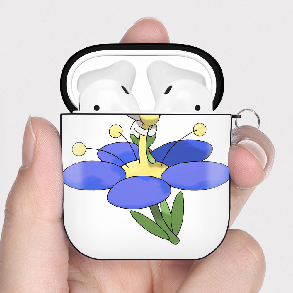 （画像用） ポケットモンスター Pokémon AirPods 第2世代保護ケース ハードシェル ブラック 耐衝撃・防指紋・カラビナ付き