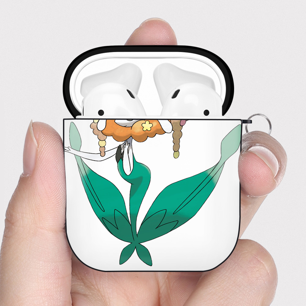 （画像用） ポケットモンスター Pokémon AirPods 第2世代保護ケース ハードシェル ブラック 耐衝撃・防指紋・カラビナ付き