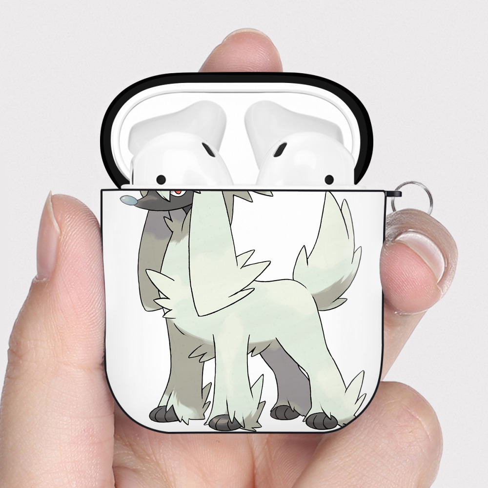 （画像用） ポケットモンスター Pokémon AirPods 第2世代保護ケース ハードシェル ブラック 耐衝撃・防指紋・カラビナ付き