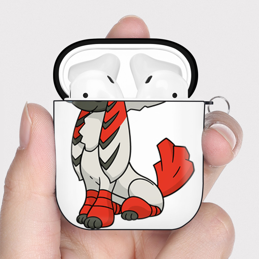 （画像用） ポケットモンスター Pokémon AirPods 第2世代保護ケース ハードシェル ブラック 耐衝撃・防指紋・カラビナ付き