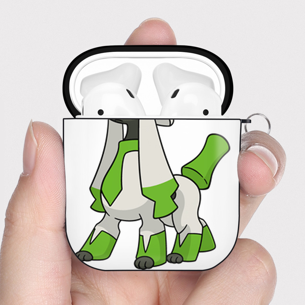 （画像用） ポケットモンスター Pokémon AirPods 第2世代保護ケース ハードシェル ブラック 耐衝撃・防指紋・カラビナ付き