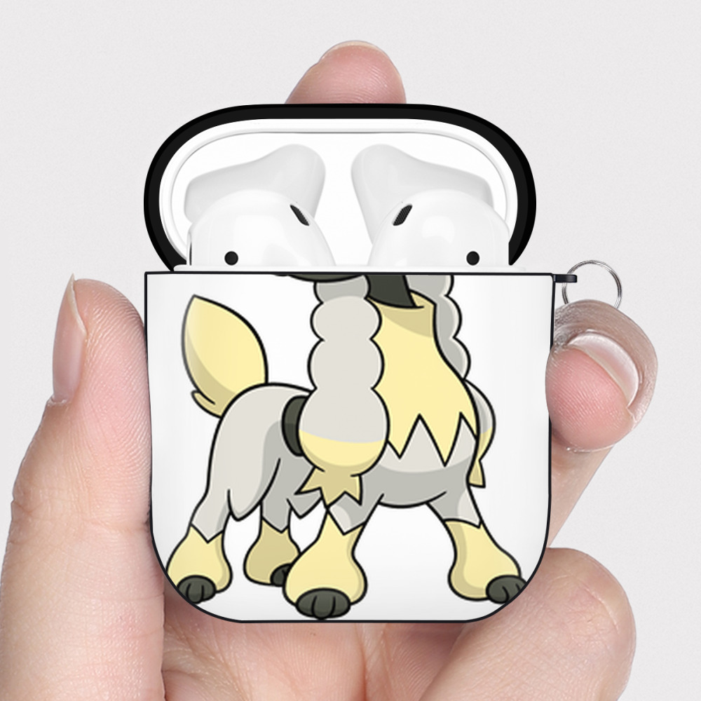 （画像用） ポケットモンスター Pokémon AirPods 第2世代保護ケース ハードシェル ブラック 耐衝撃・防指紋・カラビナ付き