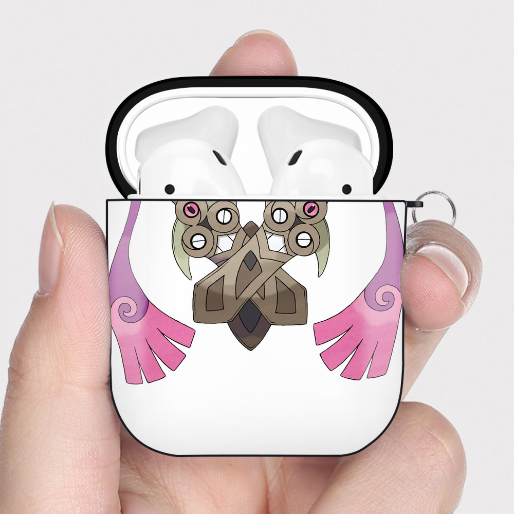 （画像用） ポケットモンスター Pokémon AirPods 第2世代保護ケース ハードシェル ブラック 耐衝撃・防指紋・カラビナ付き