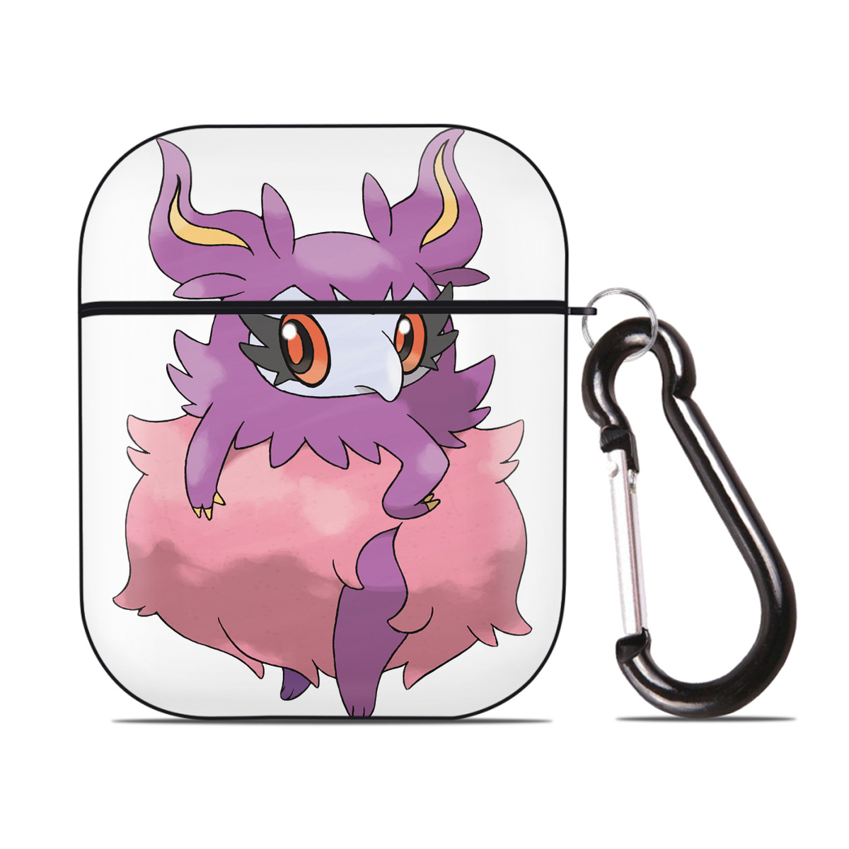 （画像用） ポケットモンスター Pokémon AirPods 第2世代保護ケース ハードシェル ブラック 耐衝撃・防指紋・カラビナ付き