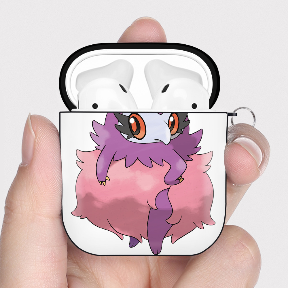 （画像用） ポケットモンスター Pokémon AirPods 第2世代保護ケース ハードシェル ブラック 耐衝撃・防指紋・カラビナ付き