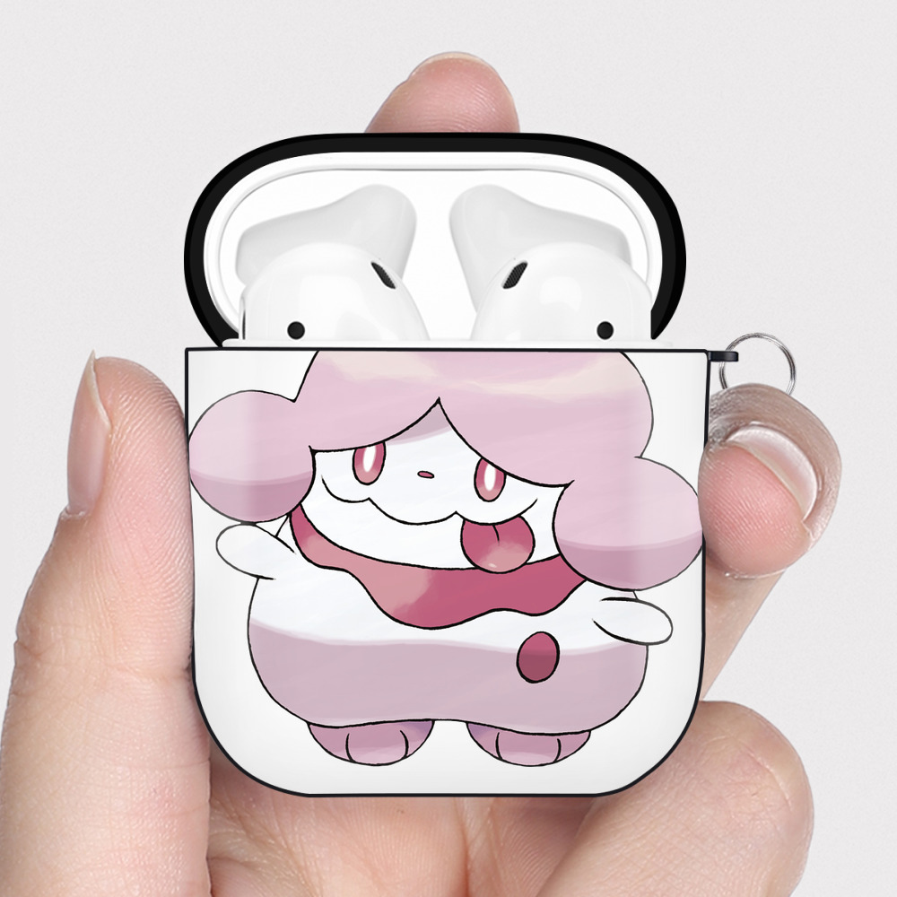 （画像用） ポケットモンスター Pokémon AirPods 第2世代保護ケース ハードシェル ブラック 耐衝撃・防指紋・カラビナ付き