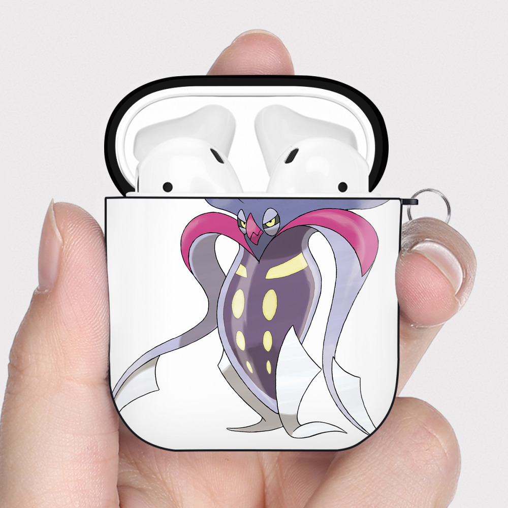 （画像用） ポケットモンスター Pokémon AirPods 第2世代保護ケース ハードシェル ブラック 耐衝撃・防指紋・カラビナ付き