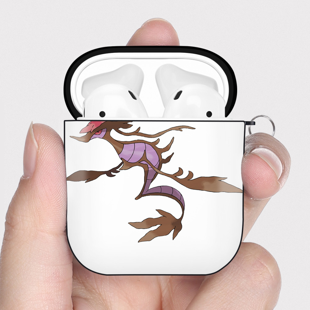 （画像用） ポケットモンスター Pokémon AirPods 第2世代保護ケース ハードシェル ブラック 耐衝撃・防指紋・カラビナ付き